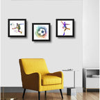 Set 3 Cuadros Futbol Pop Art Balon Pelota Deporte Decoracion