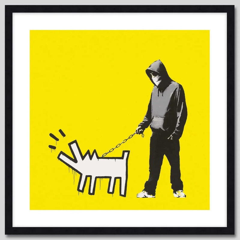 Cuadro Banksy Choose Your Weapon Lemon Arte Decoracion 33x33 Marco Negro