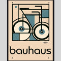 Cuadro Bauhaus Arte Objectos Formas Geometricas Colores Bicicleta 1919 Marco Negro