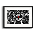 Cuadro This Is Hip Hop Rappers Tupac Eminem Musica Paspartú Marco Negro