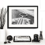 Cuadro Punta Del Este Fotos En Blanco Y Negro Con Paspartú Puente De La Laguna Garzón Con Marco Negro