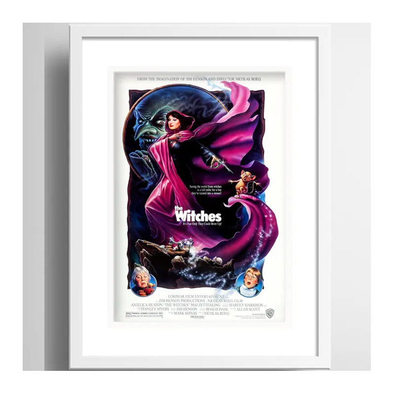 Cuadro Las Brujas Pelicula Terror Retro Cinema Con Paspartú