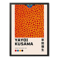 Cuadro Yayoi Kusama Arte Japones Exposición Infinity Nets Marco Negro