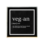 Cuadro Vegano Veganismo Frase Concepto Decoracion