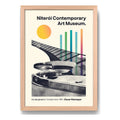 Cuadro Museo Arte Contemporáneo Niterói Brasil Rio Marco Oak Marco Marrón Claro
