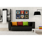 Set 6 Cuadros Perro Cafe Pop Art Razas Mascota B3 Decoracion