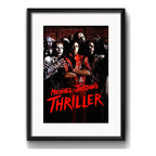 Cuadro Michael Jackson Thriller Musica Pop Br2 Con Paspartú Marco Negro