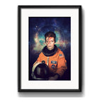 Cuadro David Bowie Astronauta Rock Ziggy Stardust C Paspartú Marco Negro