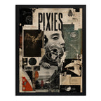 Cuadro Pixies Rock Arte Vintage Surfer Rosa Album Musica Marco Negro