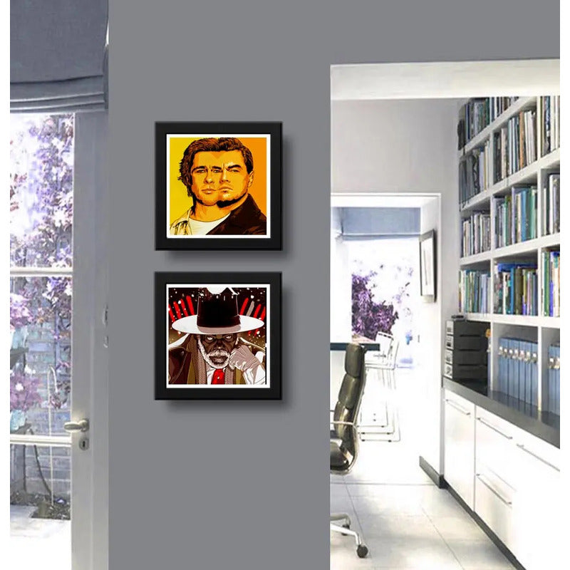 Set 2 Cuadros Tarantino Pop Art Peliculas Cine Decoracion