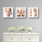 Set 3 Cuadros Estetica Plastica Clinica Decoración Salon