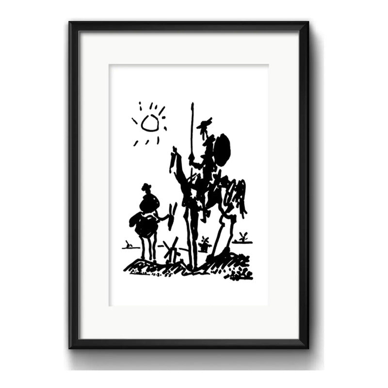 Cuadro Don Quijote Pablo Picasso Decoracion Con Paspartú