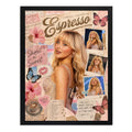 Cuadro Sabrina Carpenter Short N' Sweet Album Musica Pop Marco Negro