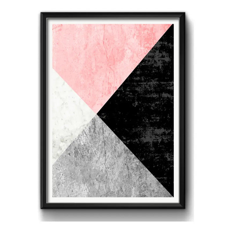 Cuadro Geometrico Abstracto Escandinavo Moderno Decoracion