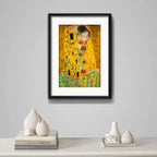 Cuadro Gustav Klimt El Beso Kiss Art Decoracion Con Paspartú