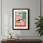 Cuadro Living Dormitorio Henri Matisse Gato Silla Cómoda Art Marco Negro