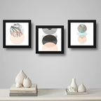 Set 3 Cuadros Boho Chic Hojas Flor Arte Decoracion