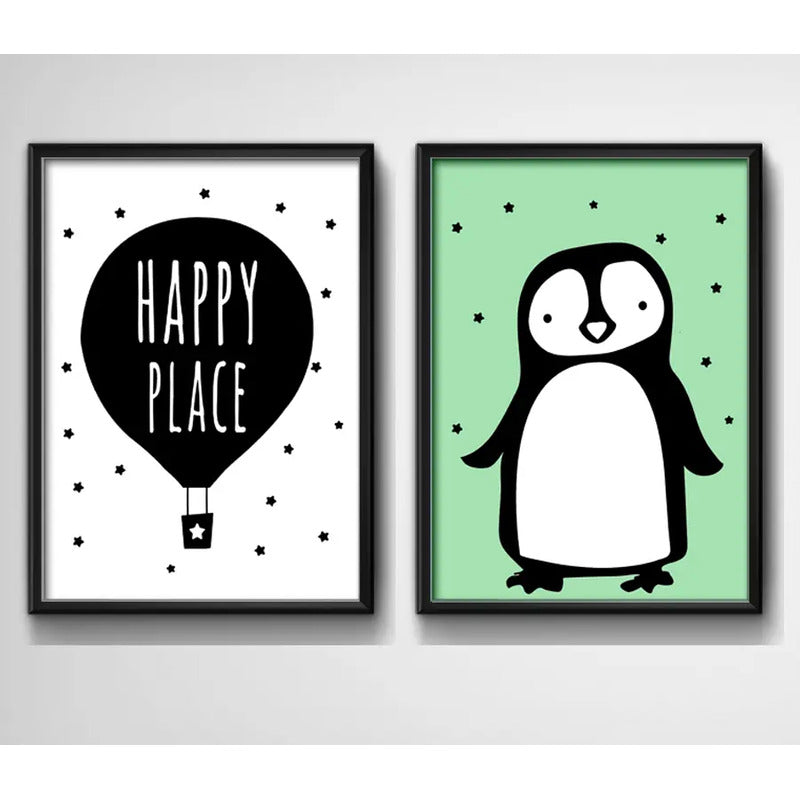 Set 2 Cuadros Perro Frase Decoracion Infantil Dormitorio