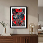 Cuadro Rush Rock Clasico Musica Arte Decoracion Marco Negro