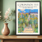 Cuadro Dormitorio Living Versiculo Biblia Corintios 13 Monet Marco Negro