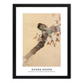 Cuadro Living Arte Ohara Koson Faisan Ave Rama Cerezo Flores Marco Negro