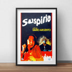 Cuadro Suspiria Dario Argento Pelicula Terror Con Paspartú Marco Negro
