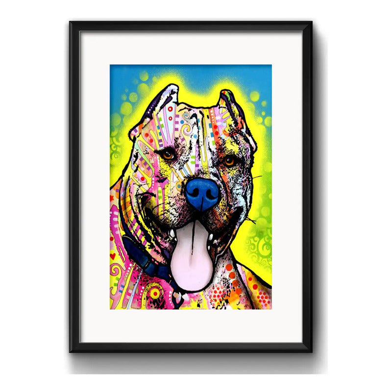 Cuadro Perro Pop Art Todas Las Razas Decoracion Con Paspartú