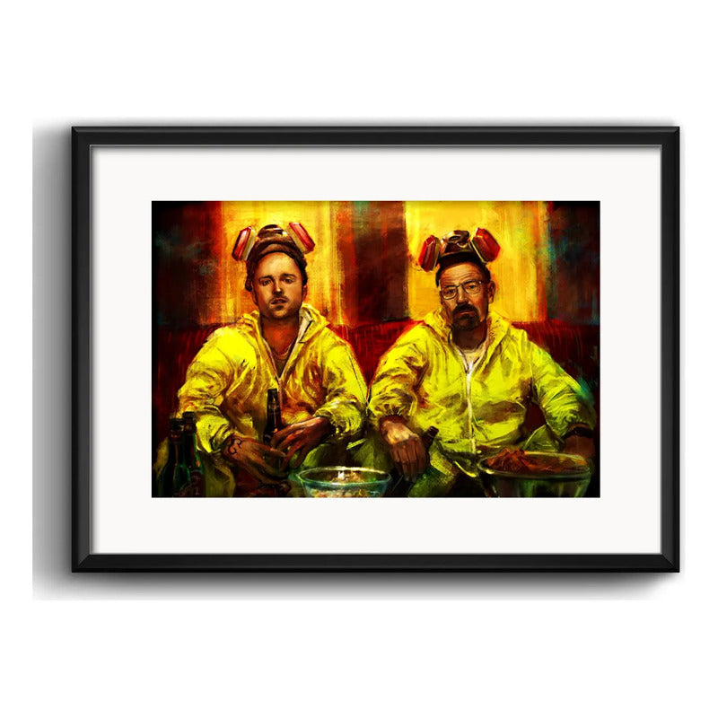 Cuadro Breaking Bad Heisenberg Jesse Pinkman Con Paspartú Marco Negro