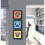 Set 3 Cuadros Perro Pug Pop Art Breaking Bad Pet Decoracion