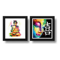 Set 2 Cuadros Buda Pop Art Zen Decoracion Feng Shui Hogar