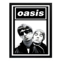 Cuadro Oasis The Gallaghers Rock Musica Arte Decoracion Marco Negro