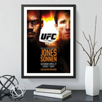Cuadro Ufc Fight Peleas Famosas Retro Mma Deporte Coleccion Ufc 159 Jon Jones Vs Chael Sonnen Negro