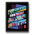 Cuadro Copa Del Mundo Futbol Fifa 2026 Póster Oficial Ciudad Kansas Estados Unidos Negro