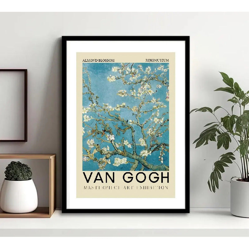 Cuadro Van Gogh Arte Exposición Obras Pintor Decoracion Van Gogh Almond Blossom Marco Negro