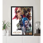 Cuadro Arcane Serie League Of Legends Game Geek Decoracion Marco Negro