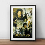 Cuadro El Señor De Los Anillos Pelicula Decoracion Paspartú Marco Negro
