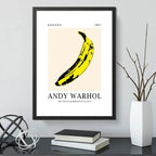 Cuadro Andy Warhol Banana 1967 Pop Art Decoracion Moderna Marco Negro
