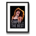 Cuadro Tina Turner Pop Rock Musica Simply The Best Paspartú Marco Negro