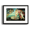 Cuadro El Nacimiento De Venus Sandro Botticelli Con Paspartú Marco Negro