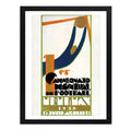 Cuadro Copa Del Mundo Futbol 1930 Uruguay Campeonato Retro Marco Negro