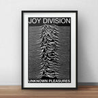 Cuadro Joy Division Album Post Punk Decoracion Con Paspartú Marco Negro