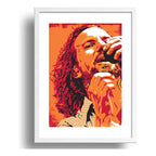 Cuadro Eddie Vedder Pearl Jam Rock Banda Musica Con Paspartú