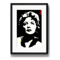 Cuadro Edith Piaf La Vie En Rose Decoracion Con Paspartú Marco Negro