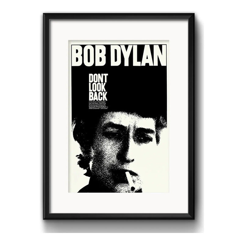 Cuadro Bob Dylan Pelicula Dont Look Back 1967 Con Paspartú Marco Negro