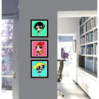 Set 3 Cuadros Chicas Superpoderosas Arte Decoracion Infantil