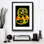 Cuadro Cobra Kai Serie Karate Kid Miyagi Gym Decora Paspartú