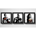 Set 3 Cuadros Batman Superman Mujer Maravilla Héroes Comics