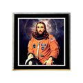 Cuadro Jesus Cristo Astronauta Pop Art Decoracion Moderna Marco Negro