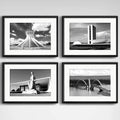 Set 4 Cuadros Brasilia Capital Brasil Parlamento C/ Paspartu