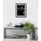 Cuadro Imagine Dragons Foto Iconica Rock En Blanco Y Negro Marco Negro